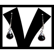 Bijoux indiens - Création Boucles d'oreilles Onyx