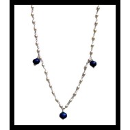 Indian silver jewelry - Creation Lapis lazuli Necklace