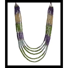 Indian jewellery - Creation silver necklace and stones