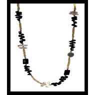 Bijoux indiens - Création Collier Citrine, Nacre, Onyx, Spinel, Nacre