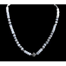 Bijoux indiens - Création Collier Métal et Pierre de Lune Bijoux indiens - Création Collier Métal et Pierre de Lune