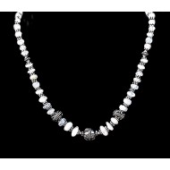 Indian Jewelry - Creation Metal Necklace and Labradorite