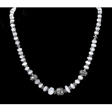 Bijoux indiens - Création Collier Métal et Pierre de Lune Bijoux indiens - Création Collier Métal et Pierre de Lune