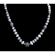 Bijoux indiens - Création Collier Métal et Pierre de Lune