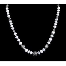 Bijoux indiens - Création Collier Métal et Pierre de Lune Bijoux indiens - Création Collier Métal et Pierre de Lune
