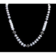 Bijoux indiens - Création Collier Métal et Pierre de Lune Bijoux indiens - Création Collier Métal et Pierre de Lune