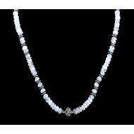 Bijoux indiens - Création Collier Métal et Pierre de Lune