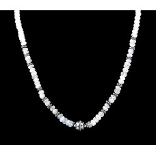 Bijoux indiens - Création Collier Métal et Pierre de Lune Bijoux indiens - Création Collier Métal et Pierre de Lune