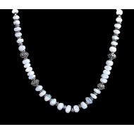 Bijoux indiens - Création Collier Métal et Pierre de Lune