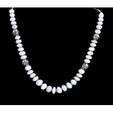 Bijoux indiens - Création Collier Métal et Pierre de Lune Bijoux indiens - Création Collier Métal et Pierre de Lune