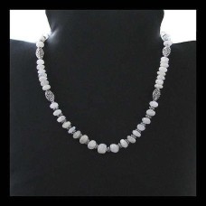 Bijoux indiens - Création collier Métal et Pierre de Lune Bijoux indiens - Création collier Métal et Pierre de Lune