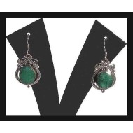 Indian Jewelry - Created Emerald Earrings