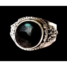 Bague indienne en argent et Labradorite - Bijoux indiens Bague indienne en argent et Labradorite - Bijoux indiens