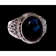 Indian silver jewellery - Indian Spectrolite Ring