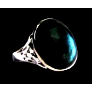 Bague indienne en argent et Labradorite - Bijoux indiens