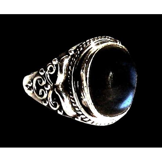 Bague indienne en argent et Labradorite - Bijoux indiens,Bagues indiennes