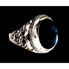 Bague indienne en argent et Labradorite - Bijoux indiens Bague indienne en argent et Labradorite - Bijoux indiens