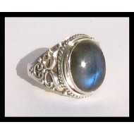 Indian silver jewellery - Indian Spectrolite Ring