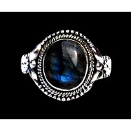 Indian silver jewellery - Indian Spectrolite Ring