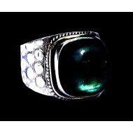 Bague indienne en argent et Labradorite - Bijoux indiens