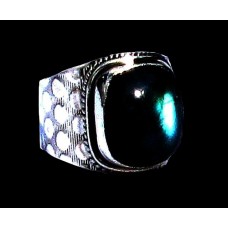 Bague indienne en argent et Labradorite - Bijoux indiens Bague indienne en argent et Labradorite - Bijoux indiens