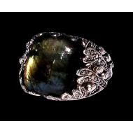 Indian silver jewellery - Indian Spectrolite Ring