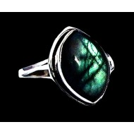 Bague indienne en argent et Labradorite - Bijoux indiens