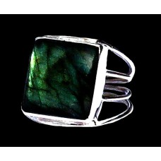 Bague indienne en argent et Labradorite - Bijoux indiens Bague indienne en argent et Labradorite - Bijoux indiens