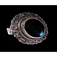 Bague indienne en argent et Labradorite - Bijoux indiens Bague indienne en argent et Labradorite - Bijoux indiens