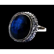 Indian silver jewellery - Indian Spectrolite Ring