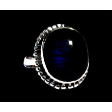 Bague indienne en argent et Labradorite - Bijoux indiens Bague indienne en argent et Labradorite - Bijoux indiens