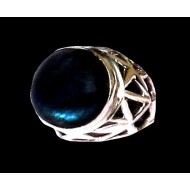 Indian silver jewellery - Indian Spectrolite Ring