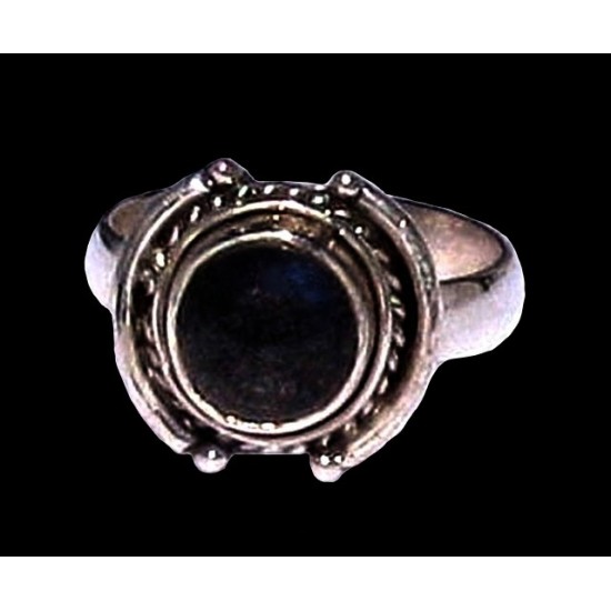 Indian silver jewellery - Indian Spectrolite Ring,Indian rings