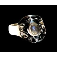 Indian silver jewellery - Indian Spectrolite Ring
