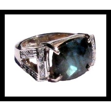 Bague indienne en argent et Labradorite - Bijoux indiens Bague indienne en argent et Labradorite - Bijoux indiens