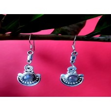 Indian silver jewellery - Earrings spectrolite Indian Indian silver jewellery - Earrings spectrolite Indian