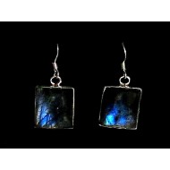 Bijoux indiens - Boucles d'Oreilles indiennes Labradorite
