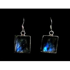 Indian silver jewellery - Earrings spectrolite Indian Indian silver jewellery - Earrings spectrolite Indian