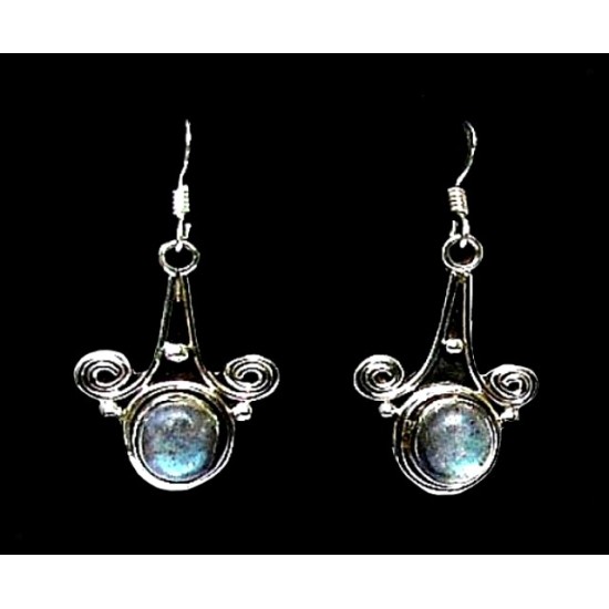 Bijoux indiens - Boucles d Oreilles indiennes Labradorite,Boucles d Oreilles indiennes