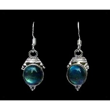 Bijoux indiens - Boucles d'Oreilles indiennes Labradorite Bijoux indiens - Boucles d'Oreilles indiennes Labradorite