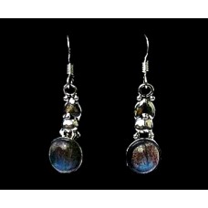 Bijoux indiens - Boucles d'Oreilles indiennes Labradorite Bijoux indiens - Boucles d'Oreilles indiennes Labradorite