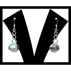 Bijoux indiens - Boucles d'Oreilles indiennes Labradorite Bijoux indiens - Boucles d'Oreilles indiennes Labradorite