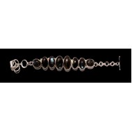 Indian silver jewellery - Indian Spectrolite Bracelet