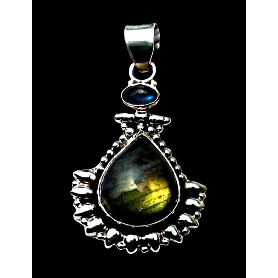 India silver jewellery - Spectrolite Indian Pendant,Indian Pendants