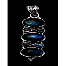 Pendentif indien argent Labradorite - Bijoux indiens Pendentif indien argent Labradorite - Bijoux indiens