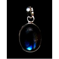 Spectrolite Indian Silver Pendant - Indian Jewelry