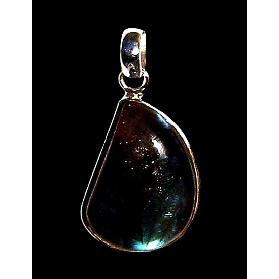 Pendentif indien argent Labradorite - Bijoux indiens,Pendentifs indiens