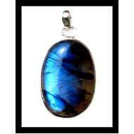 Spectrolite Indian Silver Pendant - Indian Jewelry