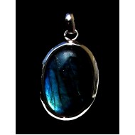Pendentif indien argent Labradorite - Bijoux indiens