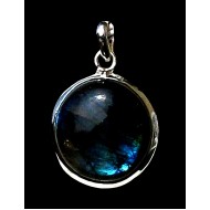 Pendentif indien argent Labradorite - Bijoux indiens